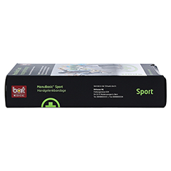 BORT ManuBasic Sport Bandage li.L schw./grün 1 Stück - Linke Seite
