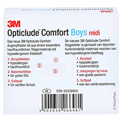 Opticlude 3M Comfort Disney Pflaster Boys midi 100 Stück - Rückseite