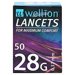WELLION Lancets 28 G 50 Stück - Vorderseite