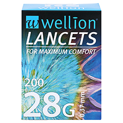 WELLION Lancets 28 G 200 Stück - Vorderseite