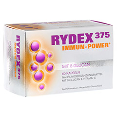 RYDEX 375 Beta-Glucan und Vitamin C Kapseln 60 Stck