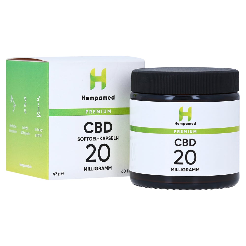 HEMPAMED Premium CBD Kapseln mit 20 mg CBD 60 Stück online bestellen