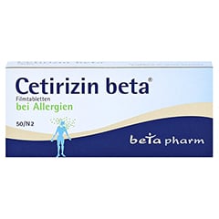 Cetirizin beta 50 Stück N2 - Vorderseite