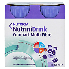 NUTRINIDRINK Compact MultiFibre Neutral 8x4x125 Milliliter - Vorderseite