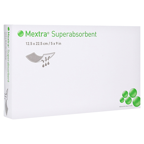 MEXTRA Superabsorbent Verband 12,5x22,5 cm 10 Stck