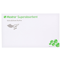 MEXTRA Superabsorbent Verband 12,5x22,5 cm 10 Stck - Vorderseite