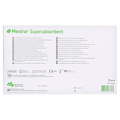 MEXTRA Superabsorbent Verband 12,5x22,5 cm 10 Stck - Rckseite