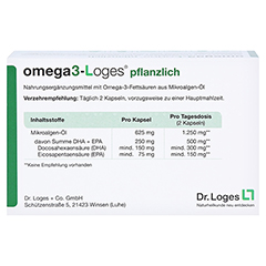 Omega3-loges Pflanzlich Kapseln 60 Stck - Rckseite