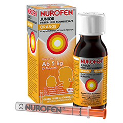 Nurofen Junior Fieber- und Schmerzsaft Orange 40mg/ml Susp. 100 Milliliter N1