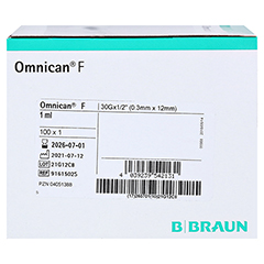 OMNICAN F 1 ml Feindosierungspr.1 ml 30 Gx12 mm 100 Stck - Rechte Seite