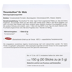 THROMBOFLOW Dr.Wolz Pellets 30x5 Gramm - Rückseite