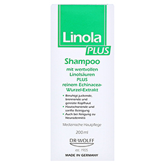 LINOLA PLUS Shampoo 200 Milliliter - Vorderseite