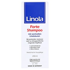 Linola Shampoo Forte 200 Milliliter - Vorderseite