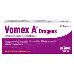Vomex A Dragees 20 Stck N1