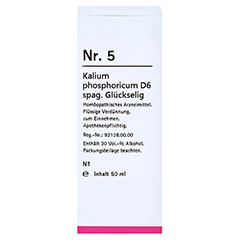 NR.5 Kalium phosphoricum D 6 spag.Glckselig 50 Milliliter N1 - Vorderseite