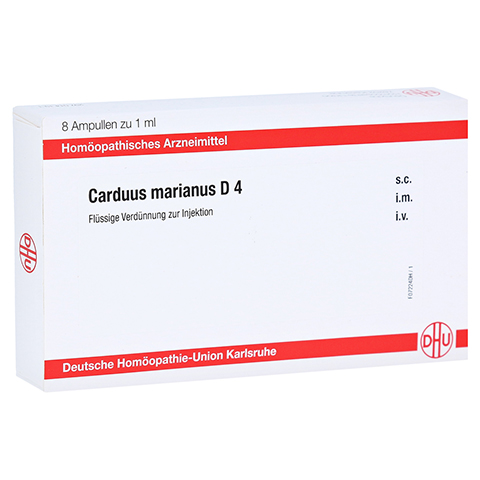 CARDUUS MARIANUS D 4 Ampullen 8x1 Milliliter N1