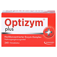 OPTIZYM hochkonzentrierter Enzym-Komplex Filmtabl. 240 Stck - Vorderseite