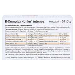 B-KOMPLEX Khler intense Kapseln 90 Stck - Rckseite