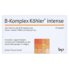 B-KOMPLEX Khler intense Kapseln 15 Stck - Vorderseite