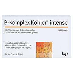 B-KOMPLEX Köhler intense Kapseln 30 Stück - Vorderseite