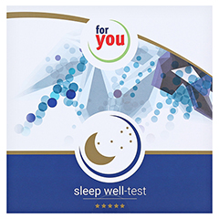 FOR YOU sleep well-Test 1 Stck - Vorderseite