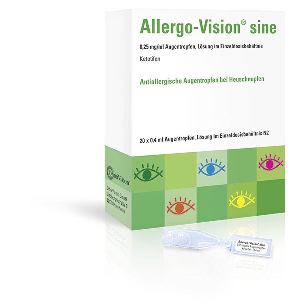 Allergo-Vision sine 0,25mg/ml Augentropfen Einzeldosispipetten 20x0.4 Milliliter