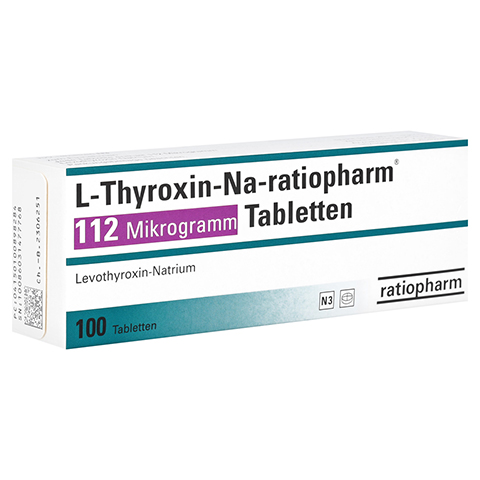 L-Thyroxin-Na-ratiopharm 112 Mikrogramm 100 Stck N3