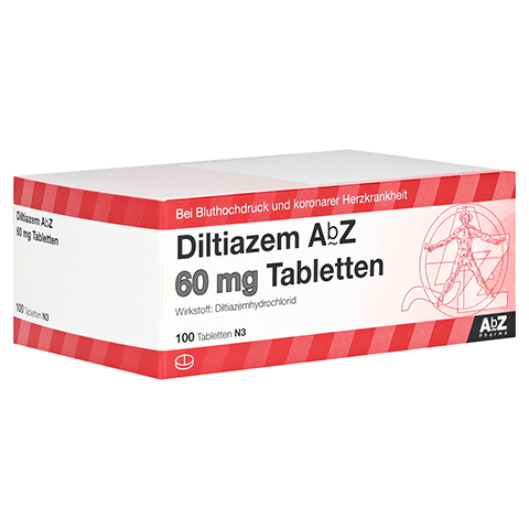 DILTIAZEM AbZ 60 mg Tabletten 100 Stck N3