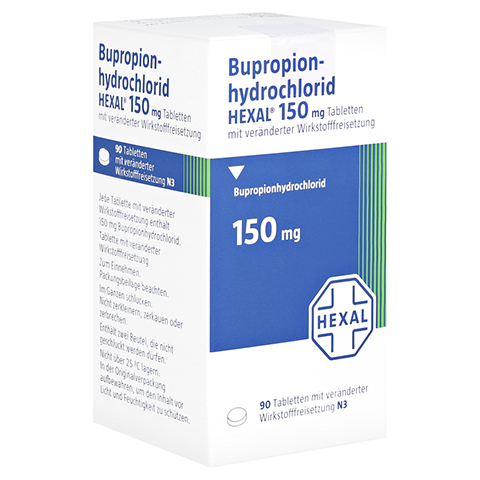Bupropionhydrochlorid HEXAL 150mg 90 Stck N3