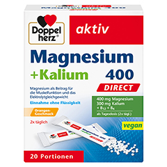 Doppelherz aktiv Magnesium + Kalium 400 Direct