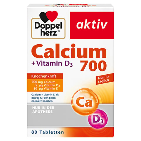 Doppelherz aktiv Calcium 700 + Vitamin D3 80 Stck