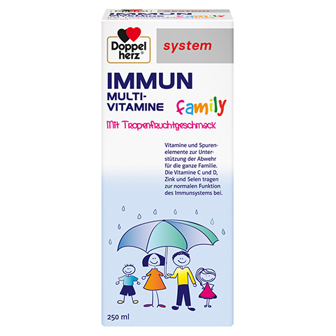 Doppelherz system Immun Family Multi-Vitamine mit Tropenfruchtgeschmack 250 Milliliter
