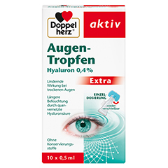 DOPPELHERZ Augen-Tropfen Hyaluron 0,4% Extra