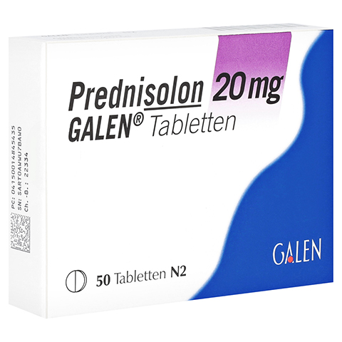 PREDNISOLON 20 mg GALEN Tabletten 50 Stck N2