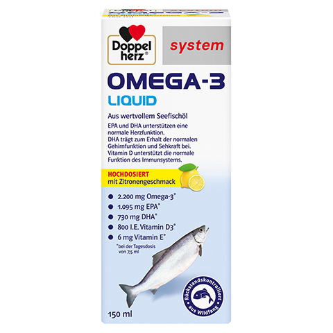 DOPPELHERZ Omega-3 Liquid system 150 Milliliter