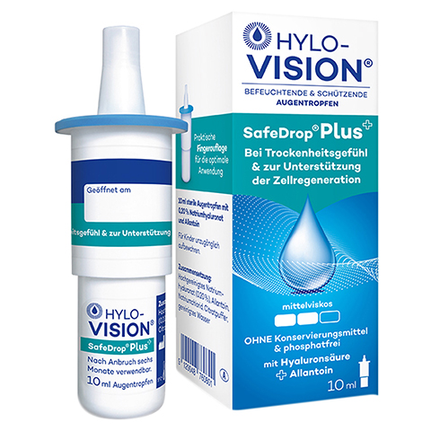 HYLO-VISION SafeDrop Plus Augentropfen 10 Milliliter