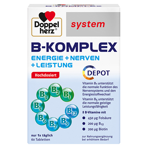 DOPPELHERZ B-Komplex system Tabletten 60 Stck