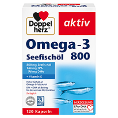 DOPPELHERZ Omega-3 Seefischl 800 aktiv Kapseln