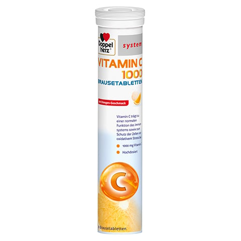 DOPPELHERZ Vitamin C 1000 system Brausetabletten 40 Stck