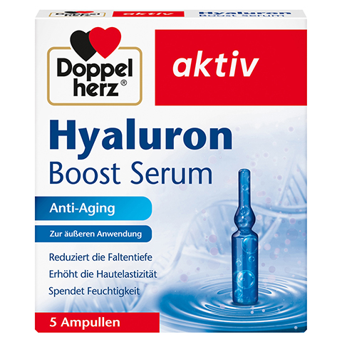 DOPPELHERZ Hyaluron Boost Serum Ampullen 5 Stck