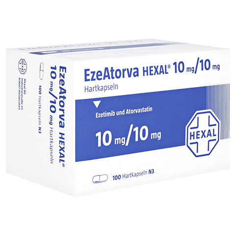 EZEATORVA HEXAL 10 mg/10 mg Hartkapseln 100 Stück N3