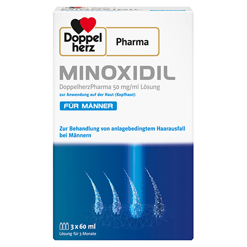 MINOXIDIL DoppelherzPharma 50mg/ml Mnner 3x60 Milliliter