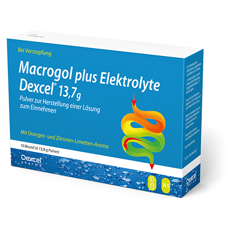 Macrogol plus Elektrolyte Dexcel 13,7g 10 Stck N1