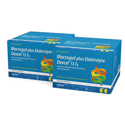 Macrogol plus Elektrolyte Dexcel 13,7g 100 Stck