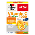 DOPPELHERZ Vitamin C 1000+D3+Zink Depot Tabletten 60 Stck