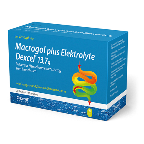 Macrogol plus Elektrolyte Dexcel 13,7g 20 Stck