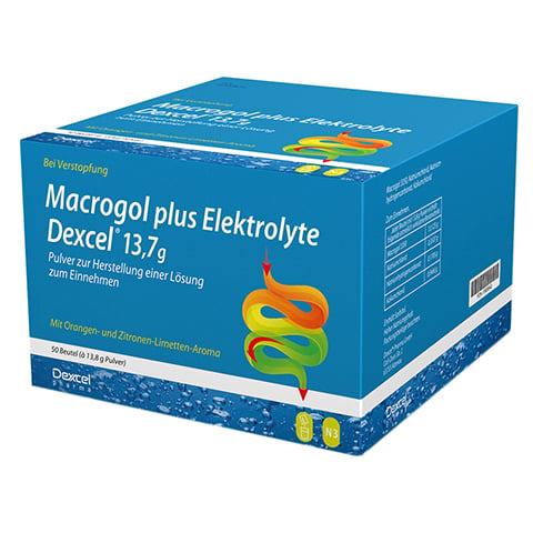 Macrogol plus Elektrolyte Dexcel 13,7g 50 Stck N3