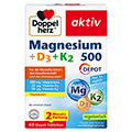 DOPPELHERZ Magnesium 500+D3+K2 Depot Tabletten 60 Stck