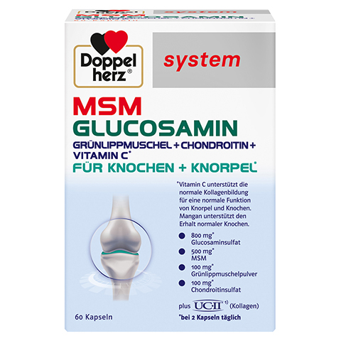 DOPPELHERZ MSM Glucosamin system Kapseln 60 Stck