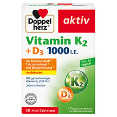 DOPPELHERZ Vitamin K2+D3 1000 I.E. Tabletten 30 Stck
